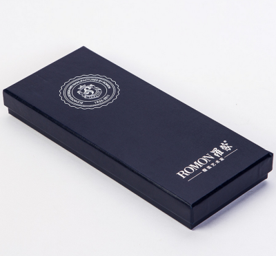 TIE BOX037 Design blue tie box supply long tie box  online order tie box  tie box factory 45 degree